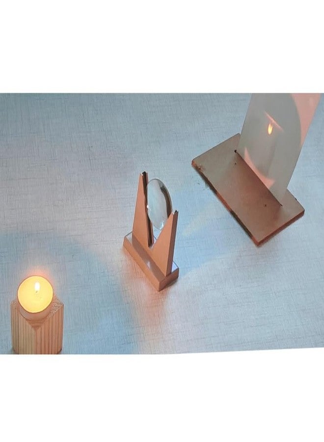 ESPtronics مجموعة أدوات علمية من إي إس بترونيكس لتجربة الشمعة بعدسة محدبة، مناسبة لطلاب المدارس وطلاب الصف الثاني عشر، تتضمن نموذجًا عمليًا وموادًا لمشروع فيزيائي. - Image 1